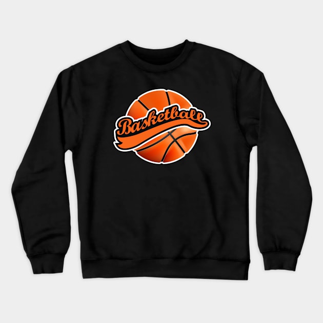 Cool Basketball Fan Design Crewneck Sweatshirt by SpaceManSpaceLand